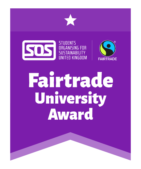 Students Organising for Sustainability UK Fairtrade University Award badge