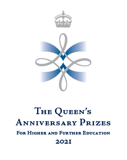 logo for the queens anniversary prize 2021