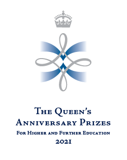 logo for the queens anniversary prize 2021