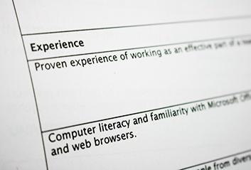 an image of an application form