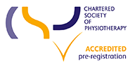 Chartered Society of Physiotherapy accredited pre-registration logo