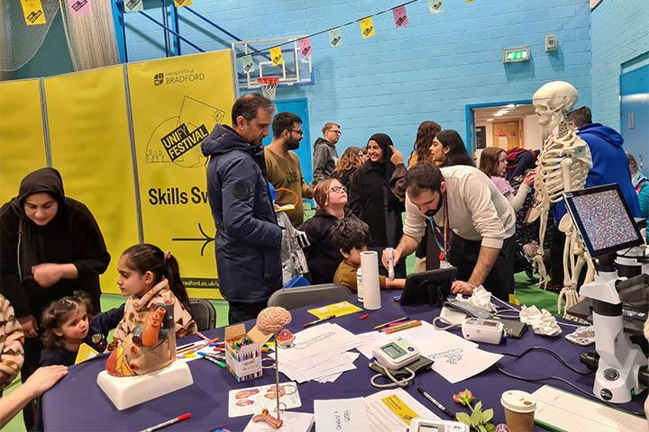 University of Bradford staff and students at the Unify 2-24 community day