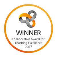 Winner of the collaborative award for teaching excellence 2017.