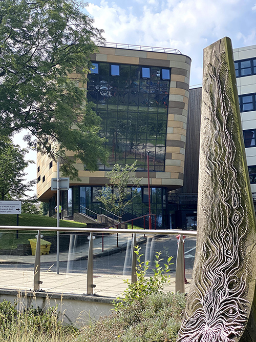 A view of the Faculty of Health Studies on the University of Bradford campus