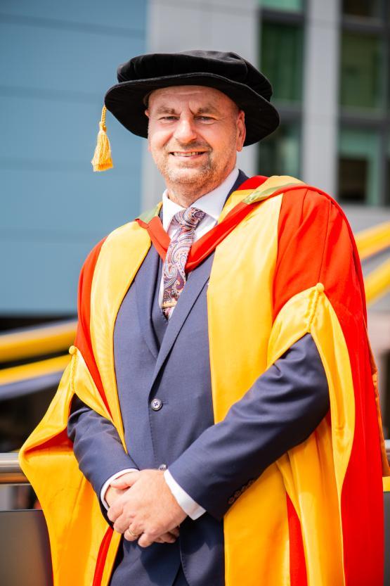 A person in academic robes