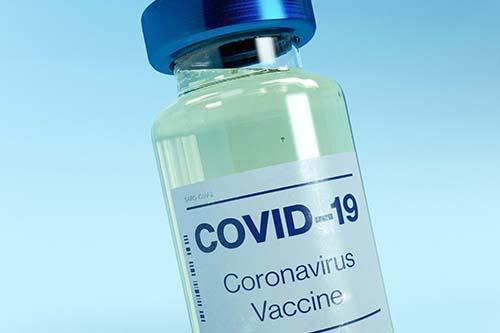 Bottle of Covid 19 vaccine 