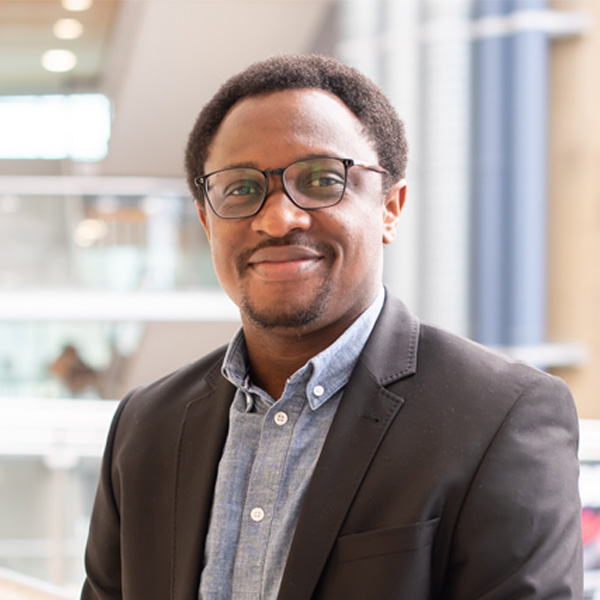 A portrait photo of Dr Kingsley Utam, Lecturer in Equality, Diversity and Inclusion