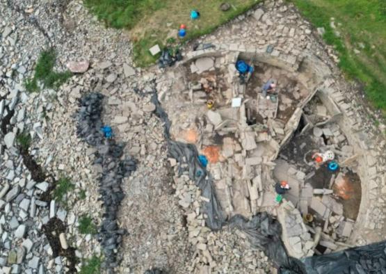 Knowe of Swandro archarological dig Knowe of Swandro archarological dig