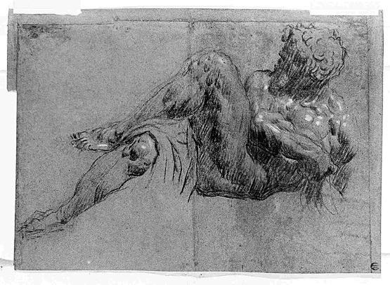 Life drawing sketch by Italian artist Jacopo Tintoretto Life drawing sketch by Italian artist Jacopo Tintoretto