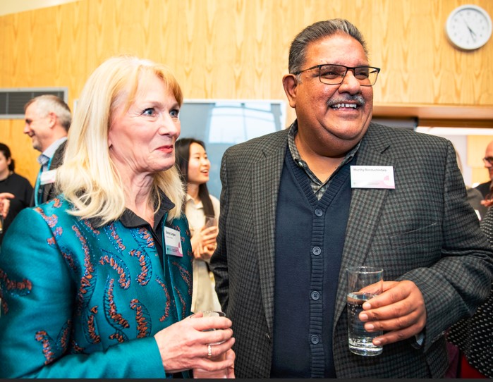 Professor Shirley Congdon and Dr Murthy Renduchintala Professor Shirley Congdon and Dr Murthy Renduchintala