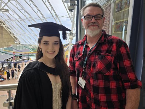 Ella Bodnar with Dr Fin Caton-Rose Ella Bodnar with Dr Fin Caton-Rose