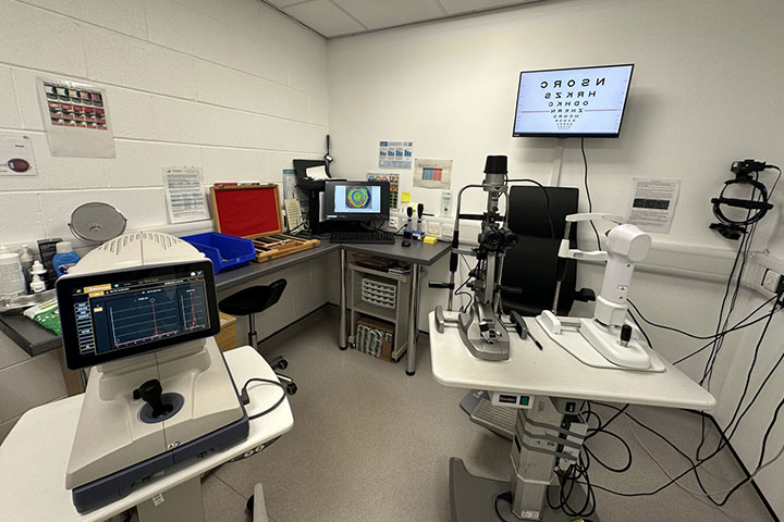 Interior of the Myopia Management Clinic at the University of Bradford Interior of the Myopia Management Clinic at the University of Bradford