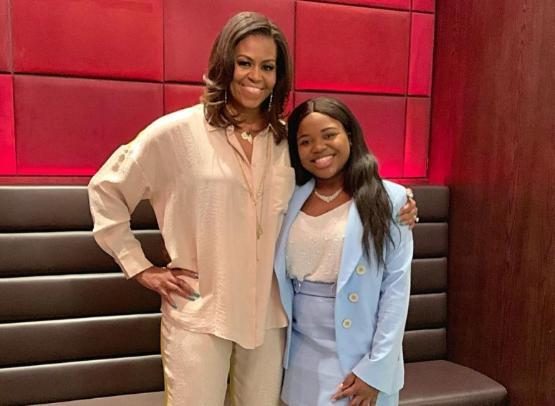 Vee Kativhu with Michelle Obama Vee Kativhu with Michelle Obama
