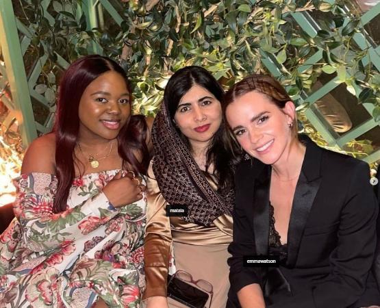 Vee Kativhu with Emma Watson and Malala Vee Kativhu with Emma Watson and Malala