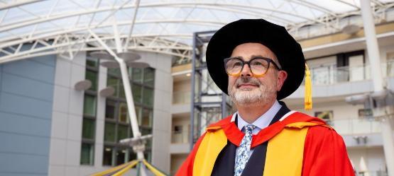 Dan Bates at his hon-grad ceremony
