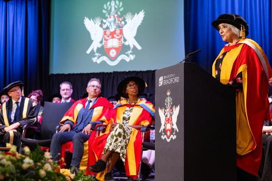 Shanaz Gulzar MBE receiving her honorary doctorate Shanaz Gulzar MBE receiving her honorary doctorate