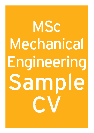 Mechanical Engineering MSc CV thumbnail