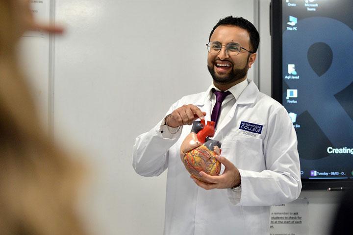 Aqil, BSc Biomedical Science student at the University of Bradford.