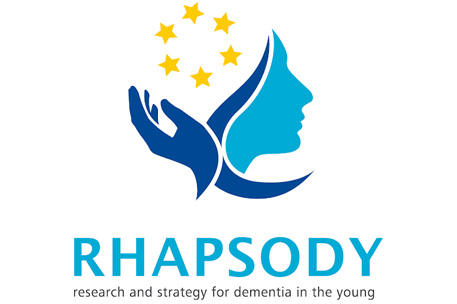 The logo for the Rhapsody Project, Centre for Applied Dementia Studies.
