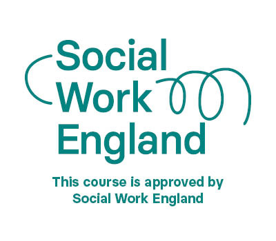 Social Work England logo with the tagline 