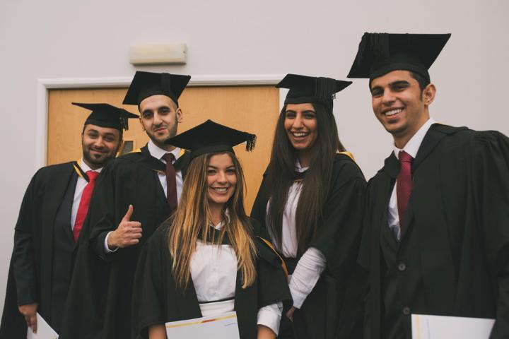 A group of graduating students