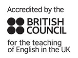 Accredited by the British Council for the teaching of English in the UK logo