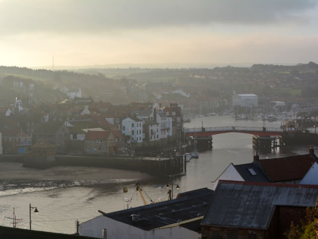 Whitby in the mist