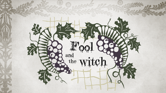 Fool and the Witch title card concept art by Ieva Jasmontate