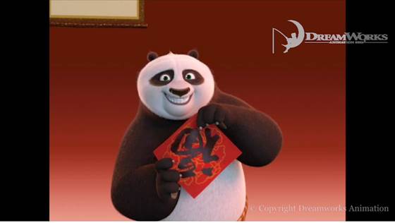 Screenshot from Dreamworks animation Kung Fu Panda