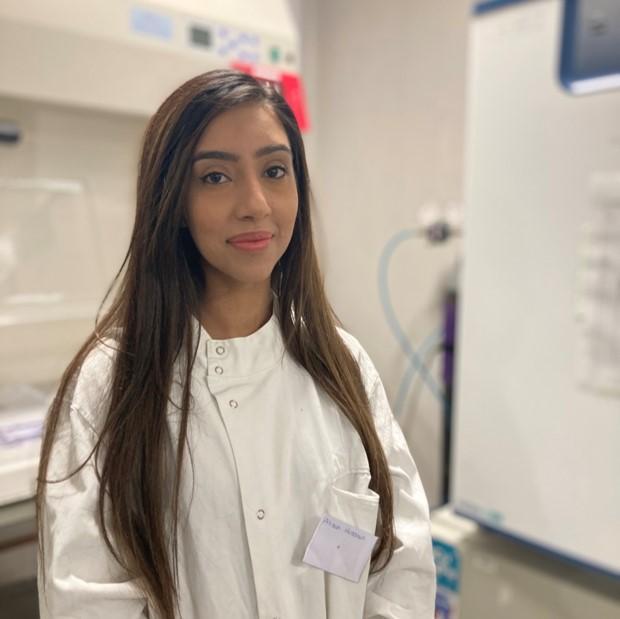Alisah Hussain, PhD student in the cardiovascular research group