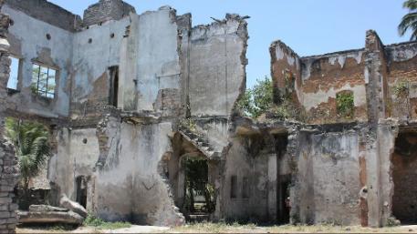 image of some eroding built heritage in Tanzania