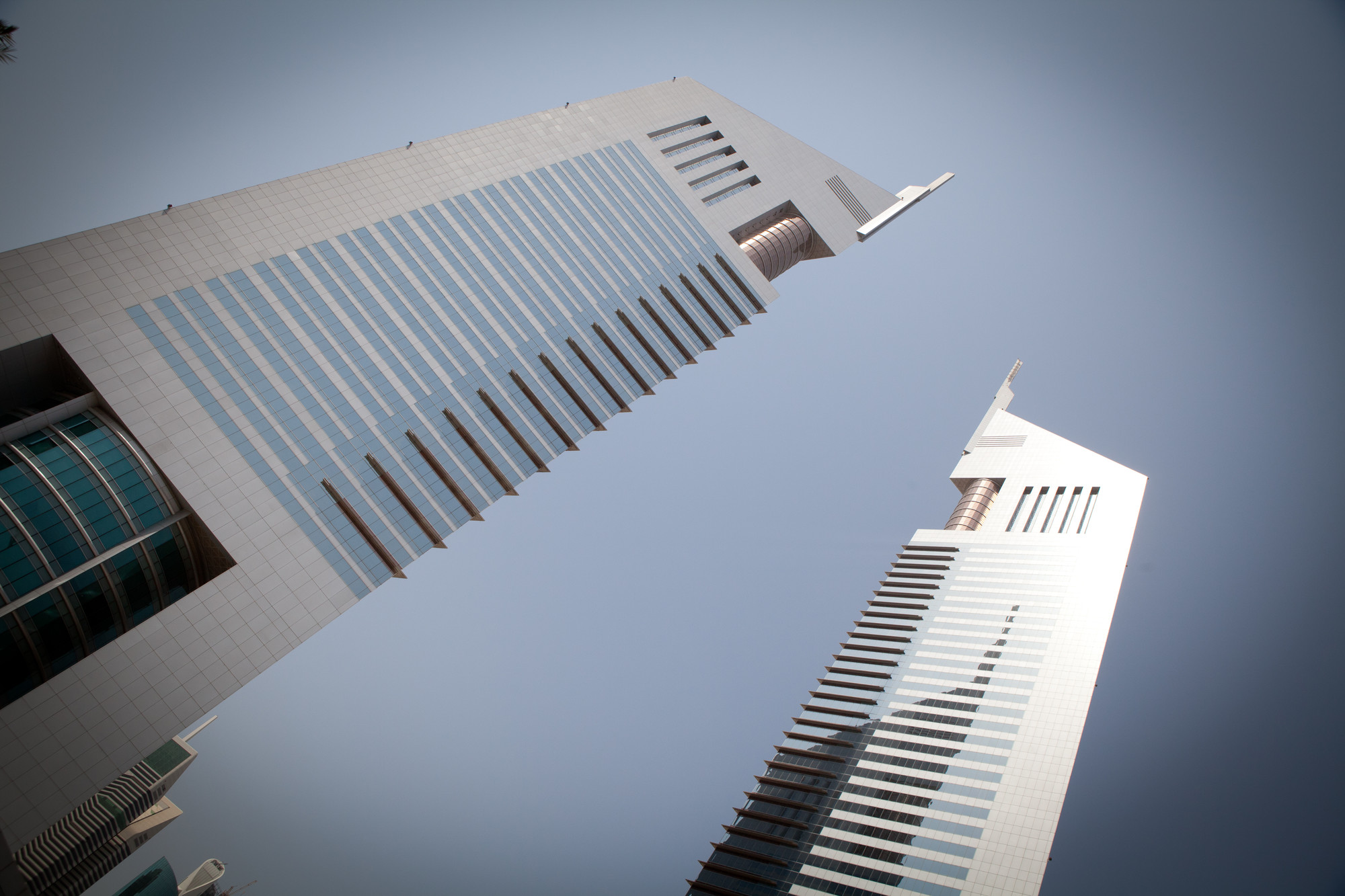 Two skyscapers in the Dubai skyline