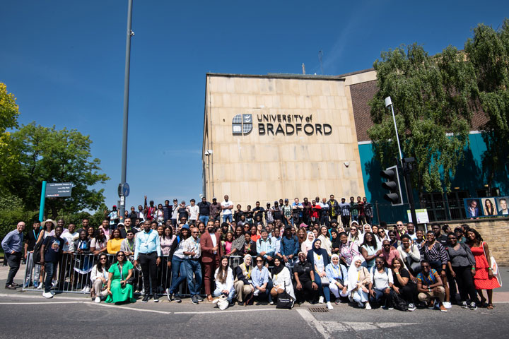 Group photo on day 2 of IMSS outside Richmond Building