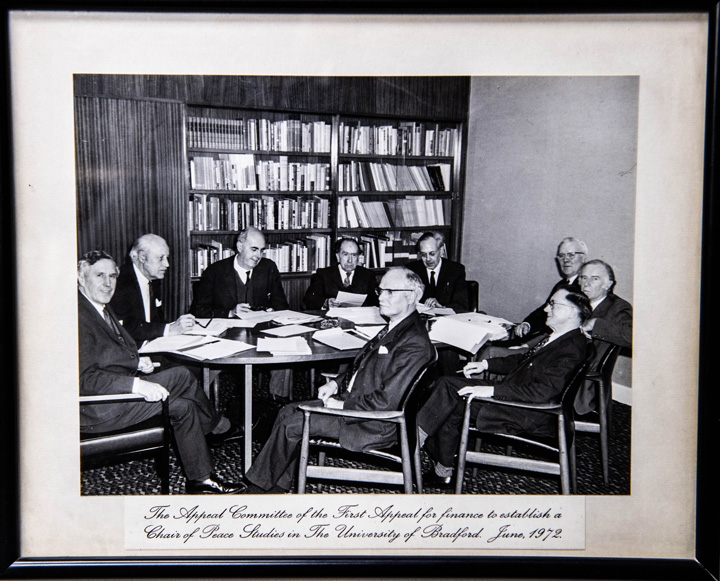 Members of the fundraising committee, meeting in 1972.