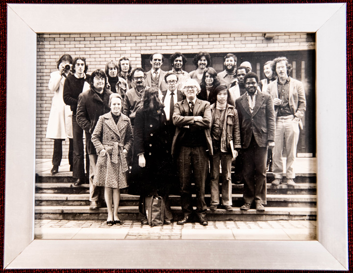Group photo of the Department of Peace Studies in 1973.