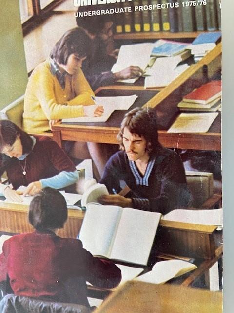 Keith Long, pictured on the University prospectus 1975 / 76