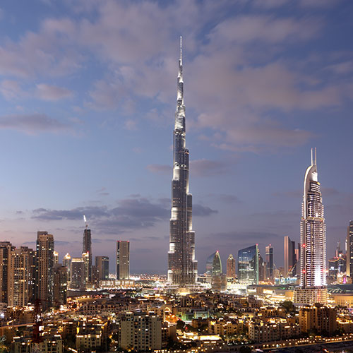Burj Khalifa building in Dubai