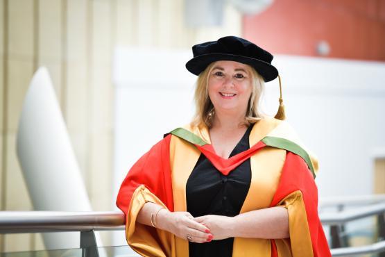 Mandy Ridyard receives her honorary doctorate