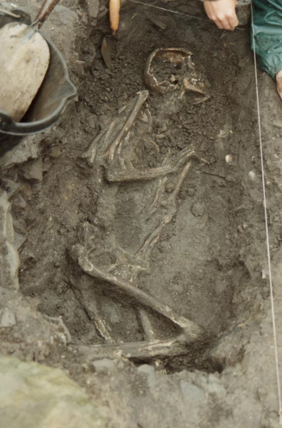 Skeleton from Whithorn Priory