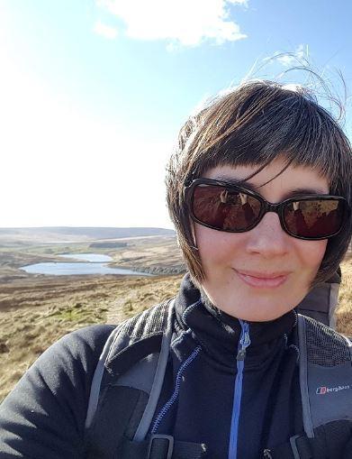 Abbi Flint, Research Assistant, Faculty of Life Sciences at the University of Bradford, pictured on Ilkley Moor
