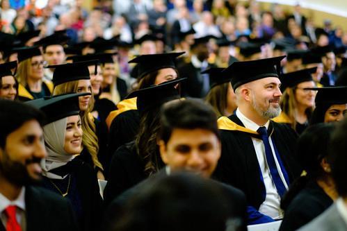 Students graduating at the University of Bradford in 2019