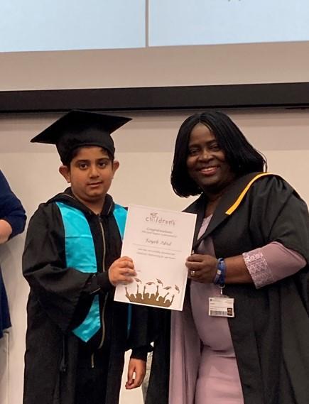 Tayeb Abid from Killinghall Primary, receiving his Children's University award