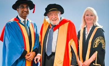 Professor Amir Khan Prof Stephen Gresyer and Prof Shirley Congdon