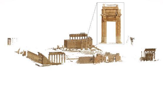 Virtual reconstruction of Temple of Bel, Palmyra, Syria