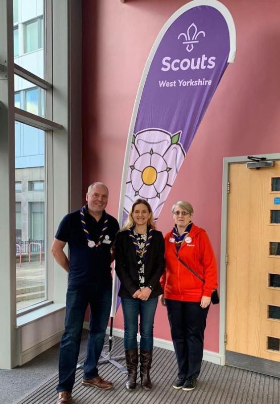 MP Kim Leadbeater at the University during West Yorkshire Scouts leadership event