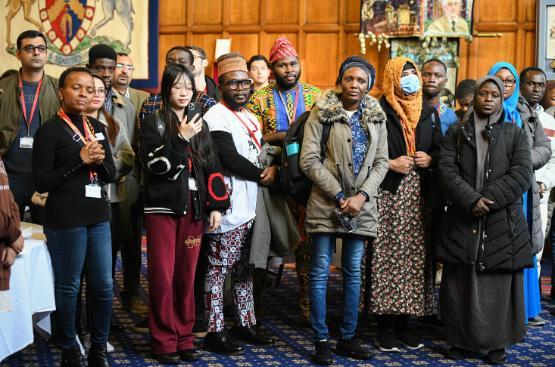 international students at lord mayor's reception