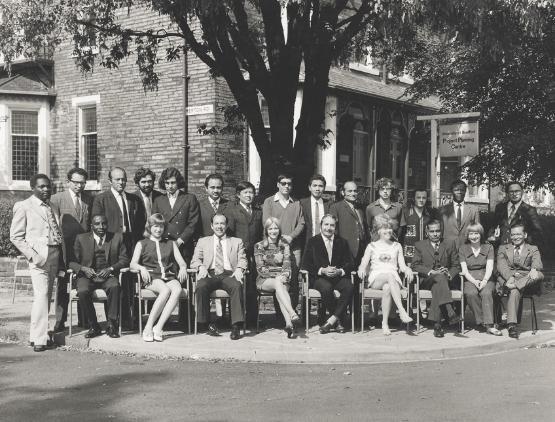 Ernestso Zedillo (back row, firth from left) pictured in 1973 in Bradford
