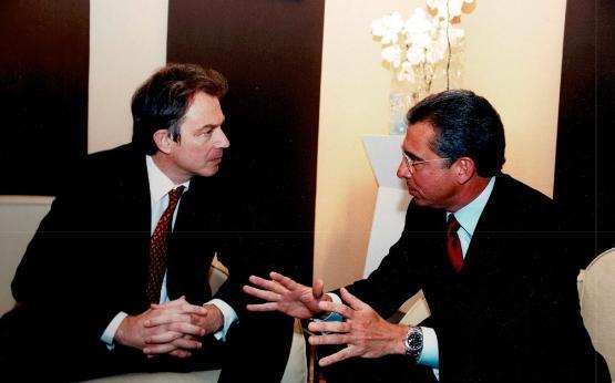 Ernestso Zedillo, former President of Mexico meeting Tony Blair