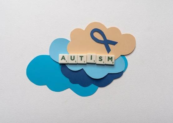 Autism image with letters spelling out the word autism