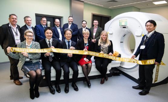 Staff from University of Bradford, BTHFT and Fujifilm opening radiography suite